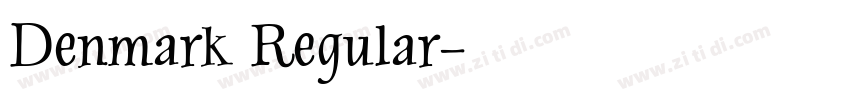 Denmark Regular字体转换
